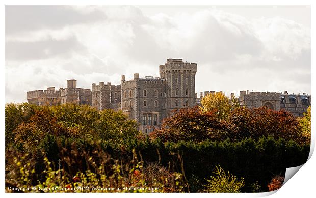 Windsor Castle Print by Dawn O'Connor