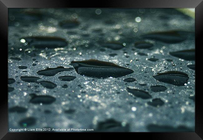 Water Drops Framed Print by Liam Ellis