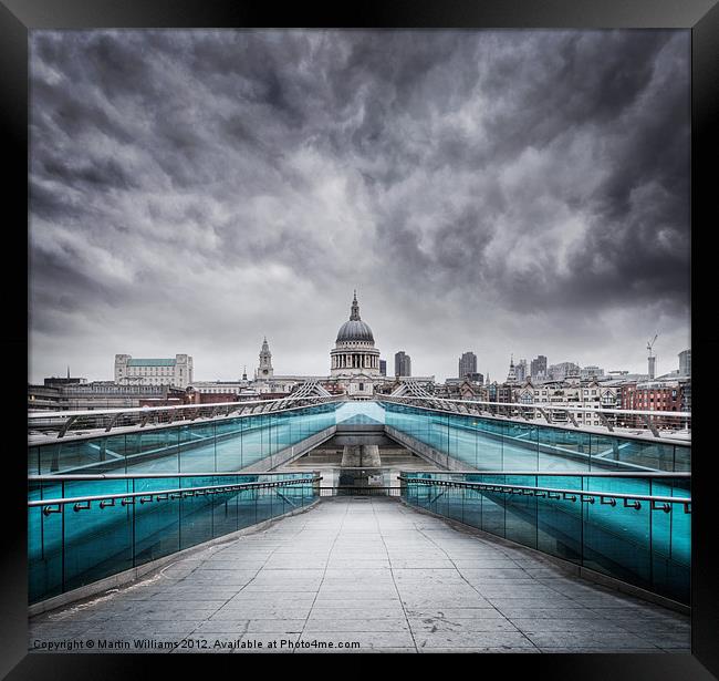 Millenium Bridge, London Framed Print by Martin Williams