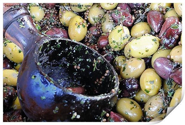OLIVES Print by Helen Cullens