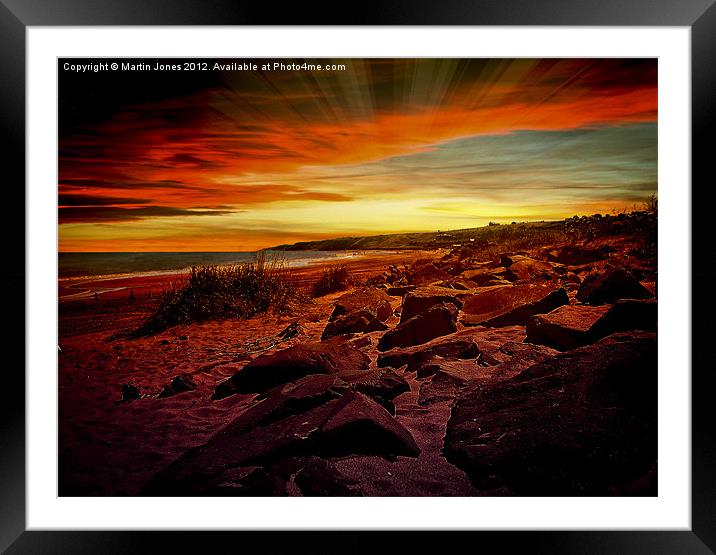 Boulder Beach at Berwick Framed Mounted Print by K7 Photography