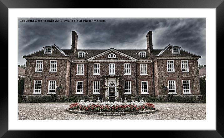 THE CHILSTON PARK HOTEL Framed Mounted Print by Rob Toombs