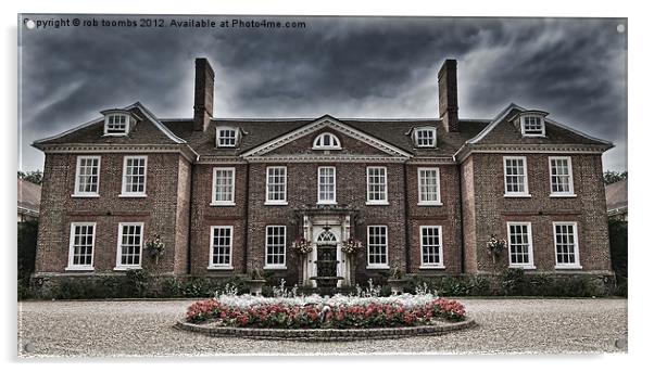THE CHILSTON PARK HOTEL Acrylic by Rob Toombs