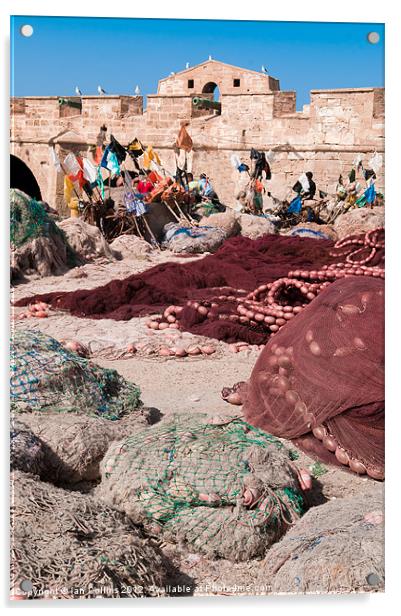Essaouira Fishing nets Acrylic by Ian Collins