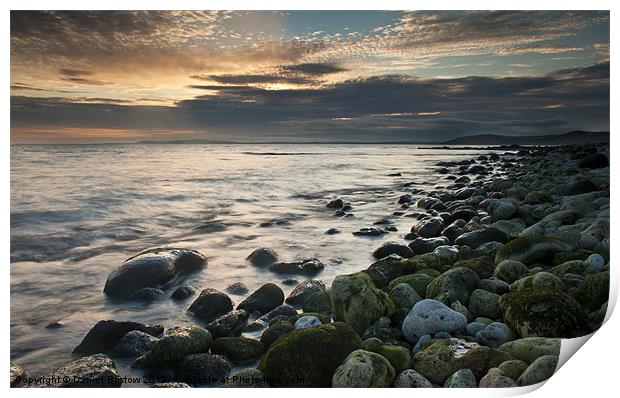 osmington Sunset. Print by Daniel Bristow