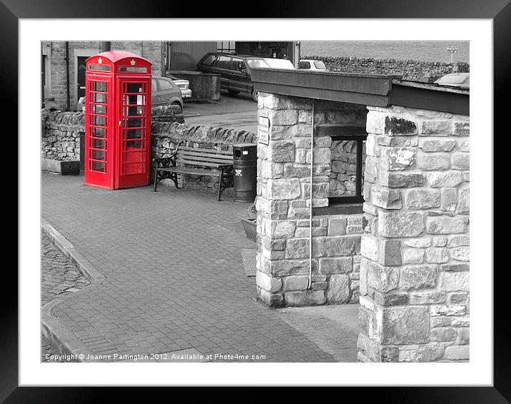 Red Telephone Box #15 Framed Mounted Print by Joanne Partington