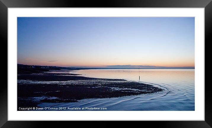 Whitstable Sunset Framed Mounted Print by Dawn O'Connor