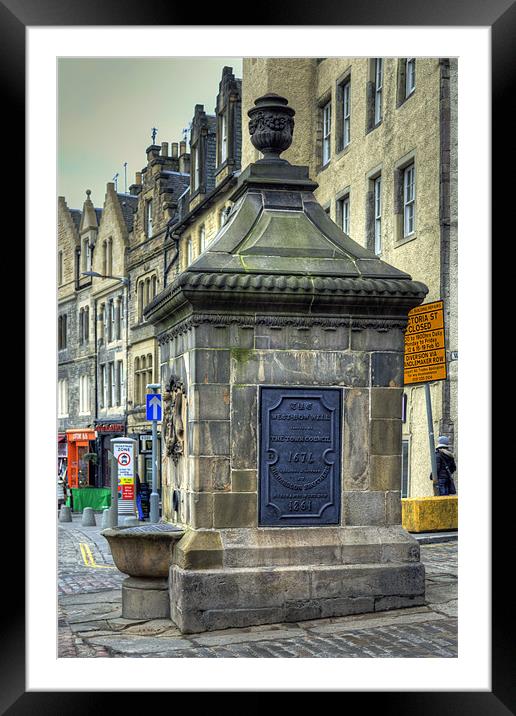The West Bow Well Framed Mounted Print by Tom Gomez