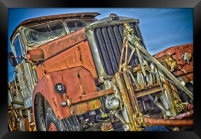 Abandoned Vintage Scammell Truck Framed Print by Scott Simpson