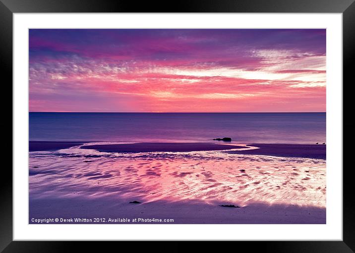 The Dawns Glow Framed Mounted Print by Derek Whitton