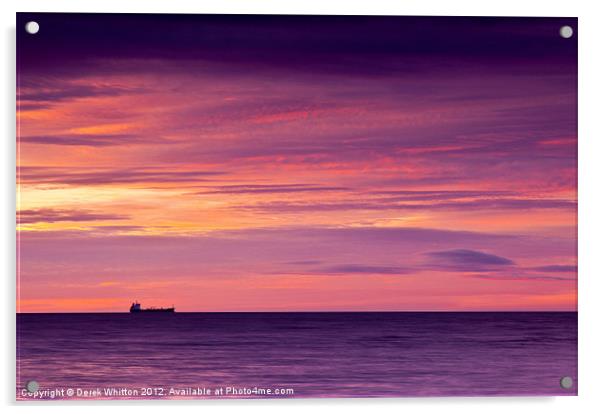 Sailing into the Dawn Acrylic by Derek Whitton