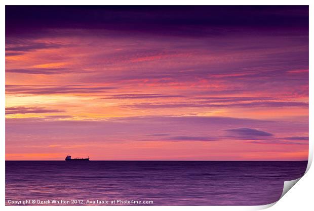 Sailing into the Dawn Print by Derek Whitton