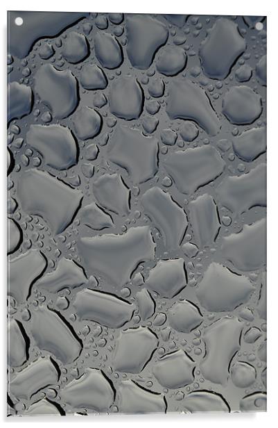 rain water on glass Acrylic by mark coates