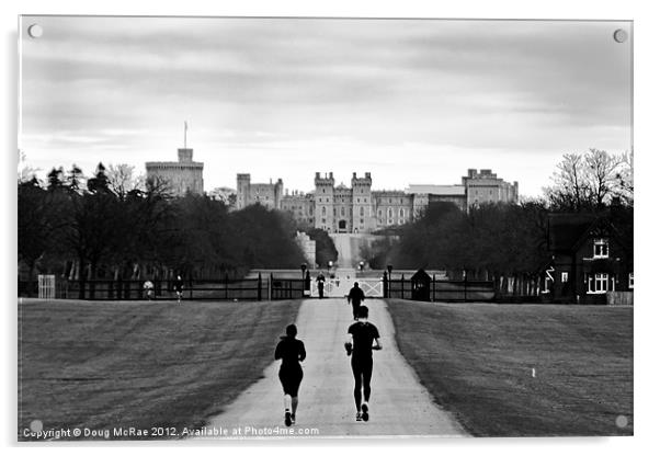 Windsor Castle Acrylic by Doug McRae
