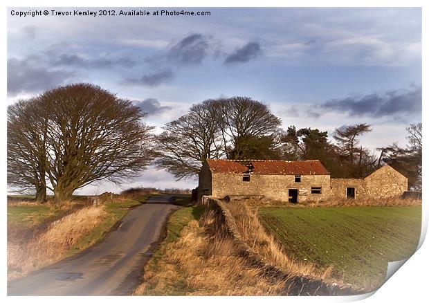 The Old Barn Print by Trevor Kersley RIP