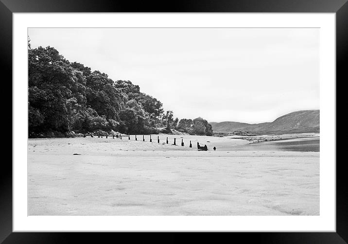 The silver sands of Morar Framed Mounted Print by jane dickie