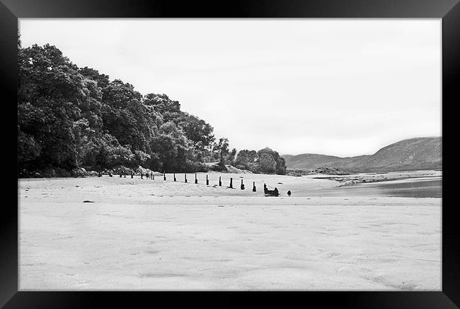 The silver sands of Morar Framed Print by jane dickie