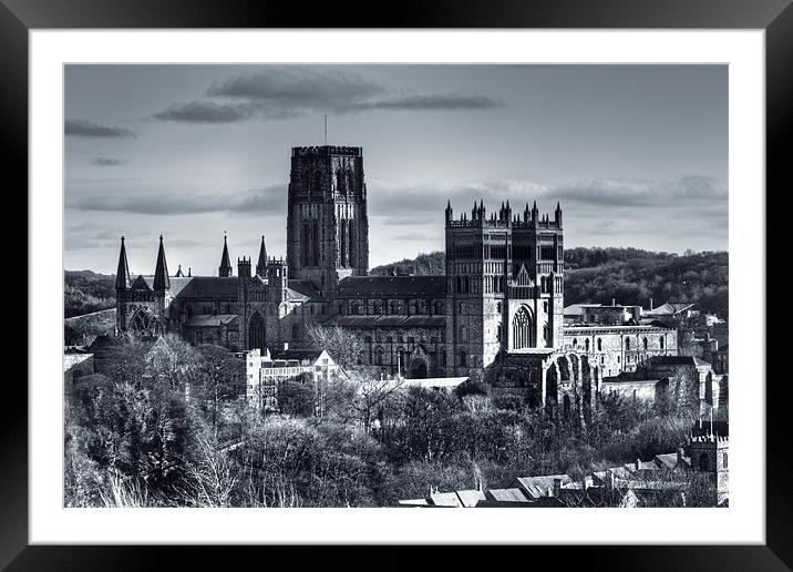 Durham Cathedral Framed Mounted Print by Kevin Tate
