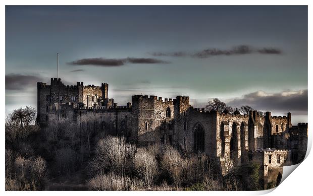 Durham Castle at Dusk Print by Kevin Tate