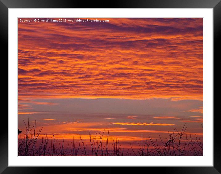 Glorious Dorset Sunrise Framed Mounted Print by Clive Williams