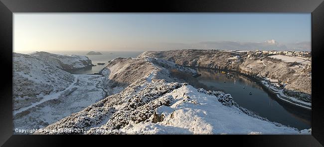 Solva Winter scene Framed Print by Creative Photography Wales