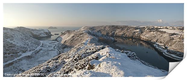 Solva Winter scene Print by Creative Photography Wales