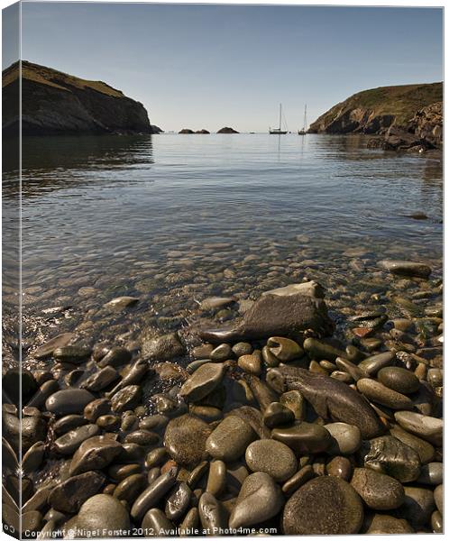Aber West Bay Canvas Print by Creative Photography Wales