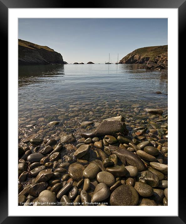 Aber West Bay Framed Mounted Print by Creative Photography Wales