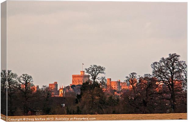 Windsor castle from the park Canvas Print by Doug McRae