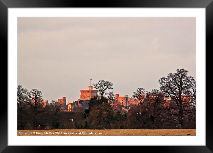 Windsor castle from the park Framed Mounted Print by Doug McRae