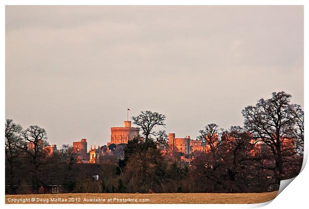 Windsor castle from the park Print by Doug McRae