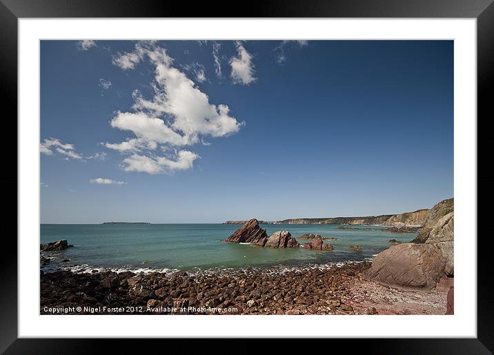 Hoopers Point Marloes Framed Mounted Print by Creative Photography Wales