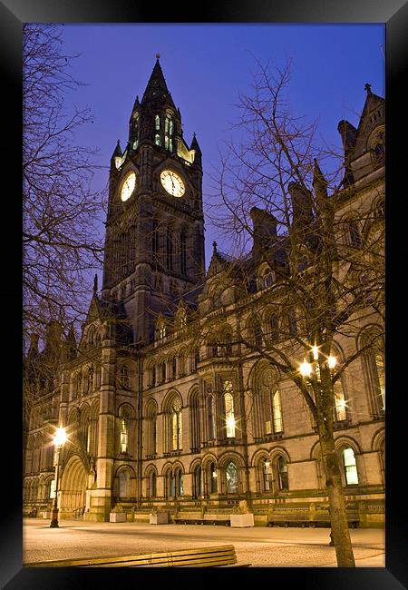 Manchester Town Hall, Albert Square Framed Print by Peter Carroll