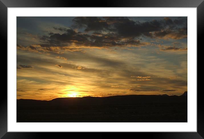 Southern Sunset Framed Mounted Print by Kristien Massie