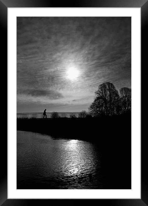 Silhouette Framed Mounted Print by Northeast Images