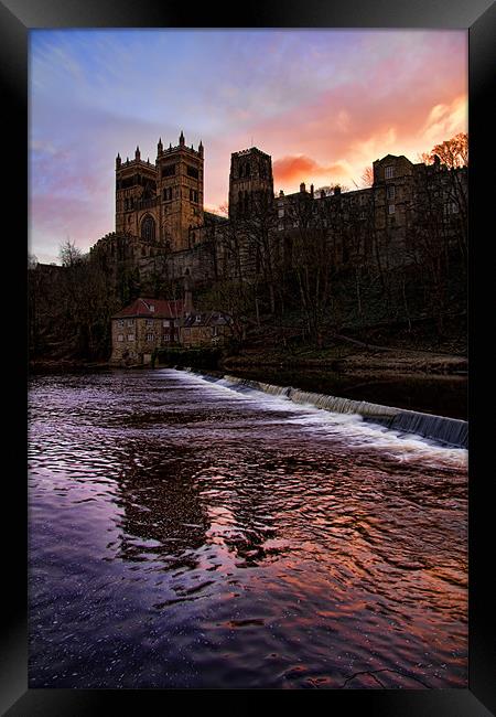 Durham Cathedral Sunrise Framed Print by Northeast Images