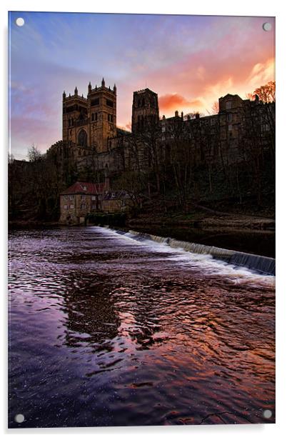 Durham Cathedral Sunrise Acrylic by Northeast Images
