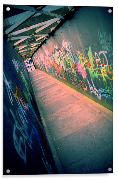 Urban City Alley Art Liverpool Acrylic by Peter Carroll