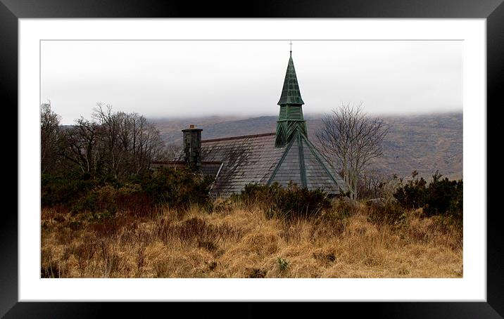Church in the Killarney  National Park Framed Mounted Print by barbara walsh