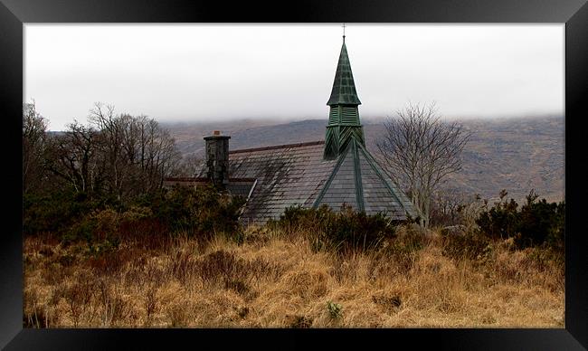 Church in the Killarney  National Park Framed Print by barbara walsh