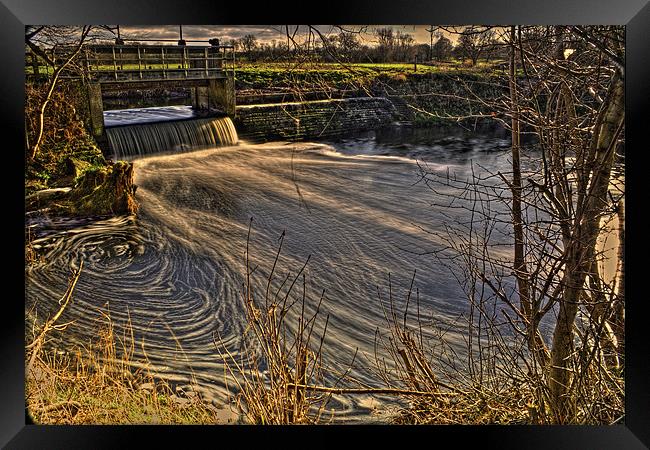 Weir Framed Print by Dave Reed