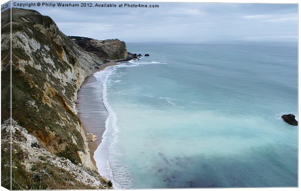 View from the clifftop Canvas Print by Phil Wareham