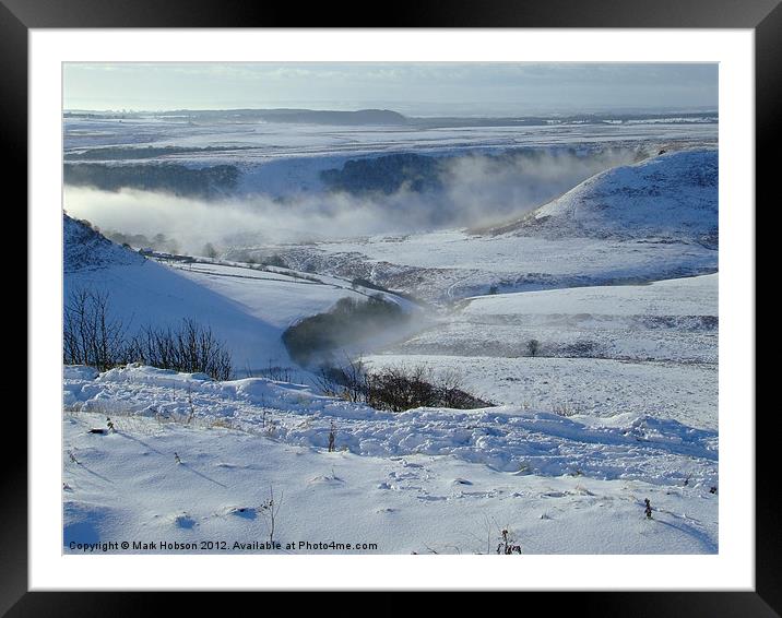 The Hole of Horcum Framed Mounted Print by Mark Hobson