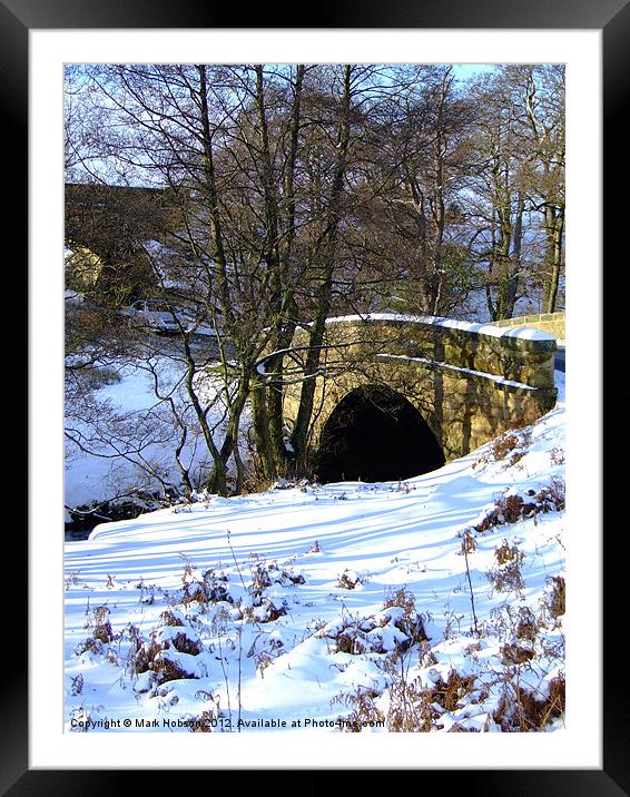 The Stone Bridge Framed Mounted Print by Mark Hobson