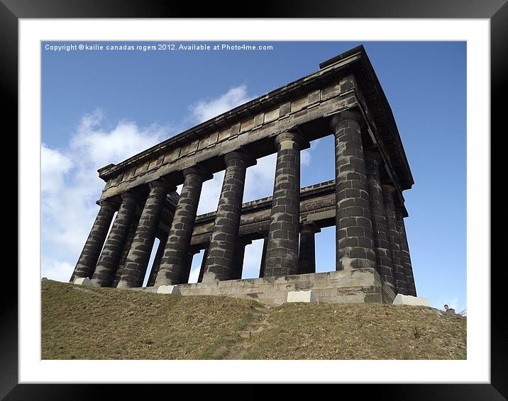 Penshaw Monument Framed Mounted Print by kailie canadas rogers