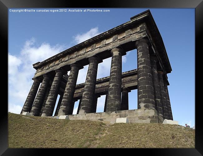 Penshaw Monument Framed Print by kailie canadas rogers
