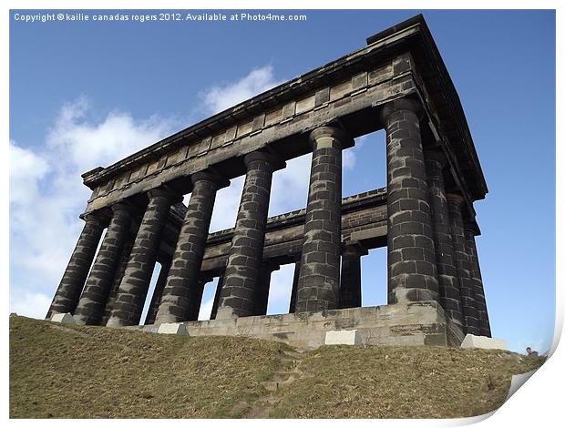 Penshaw Monument Print by kailie canadas rogers