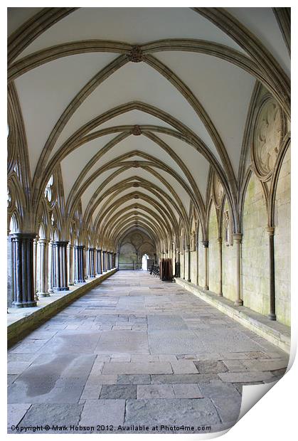 Salisbury cathedral Print by Mark Hobson