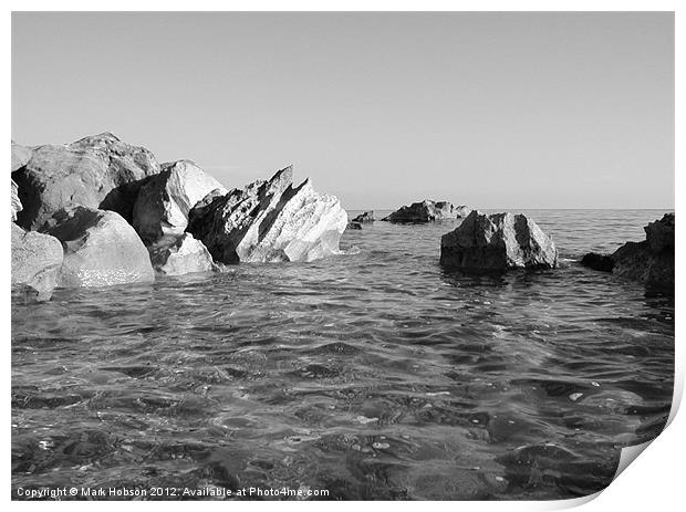 Pissouri Beach Print by Mark Hobson