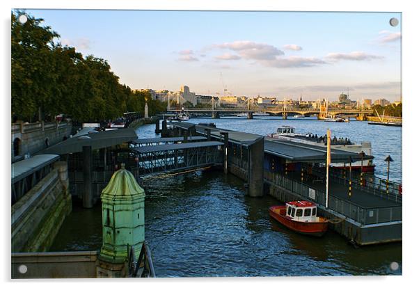 RIVER THAMES Acrylic by radoslav rundic